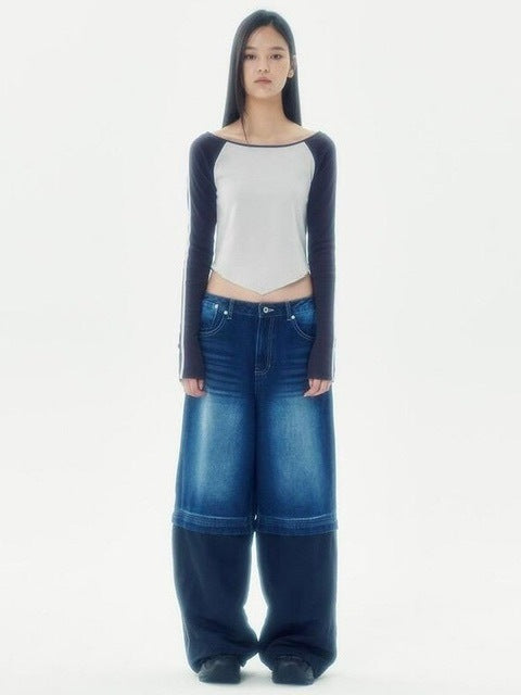 【runningHIGH】SPORTS SLIM RAGLAN TEE