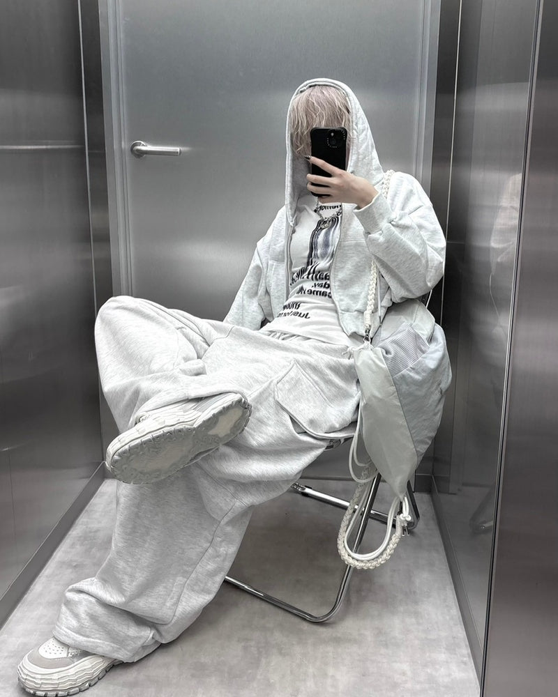 受注制【nmtc +】crop zip up hoodie (3color)