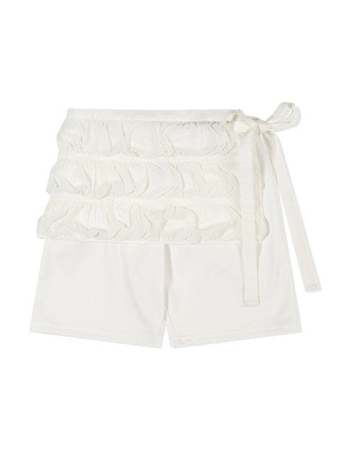 【Uglyshadow】CANCAN WRAP SKIRT PANTS SET