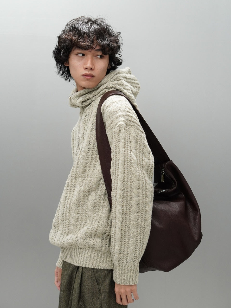 東京店WEB限定【Chikashitsu +】eco leather cross bag (2color)