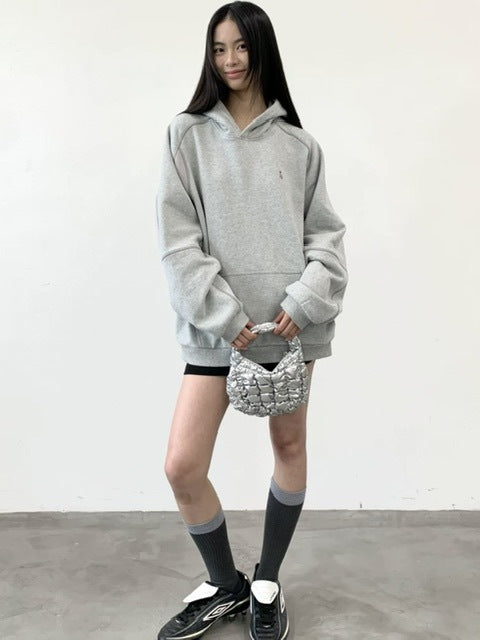 【ARCH by ROARINGWILD】Patchwork Fleece Hooded Sweatshirt