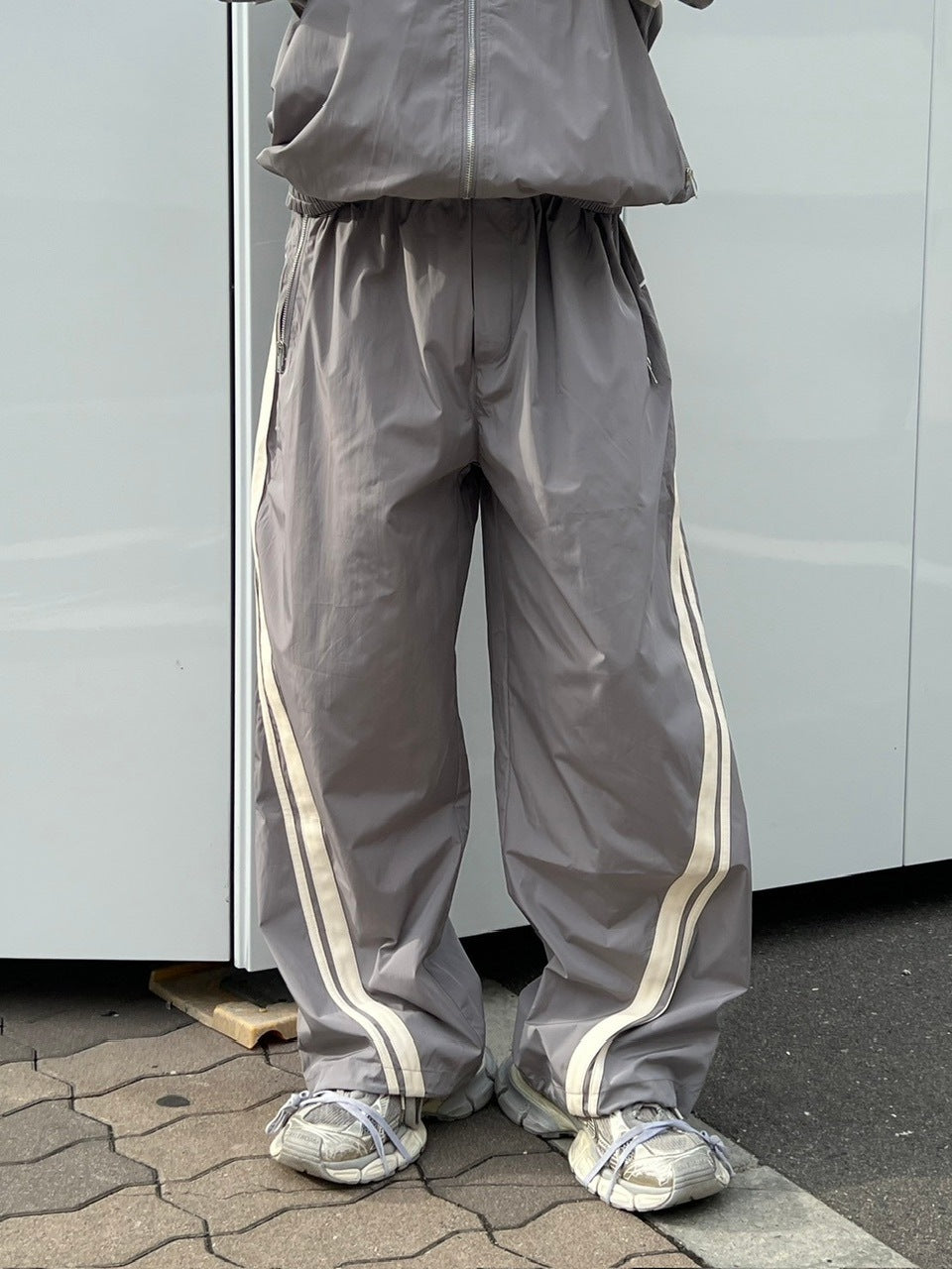 【Chikashitsu +】set up side line track pants (2color) / 【チカシツプラス】セットアップサイドライントラックパンツ