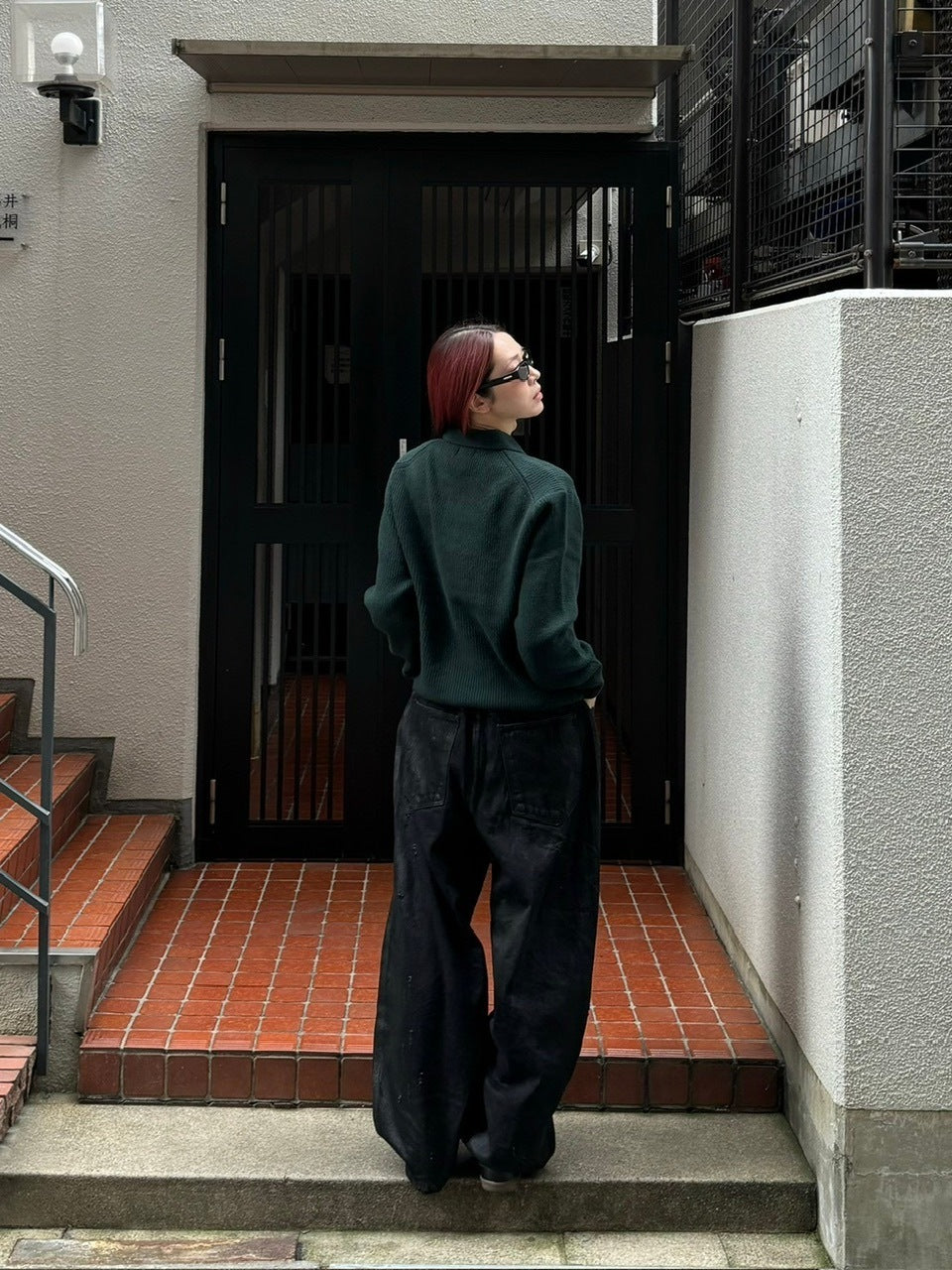 受注制【Chikashitsu +】wool touch lib knit polo (4color) / 【チカシツプラス】ウールタッチリブ長袖ニット