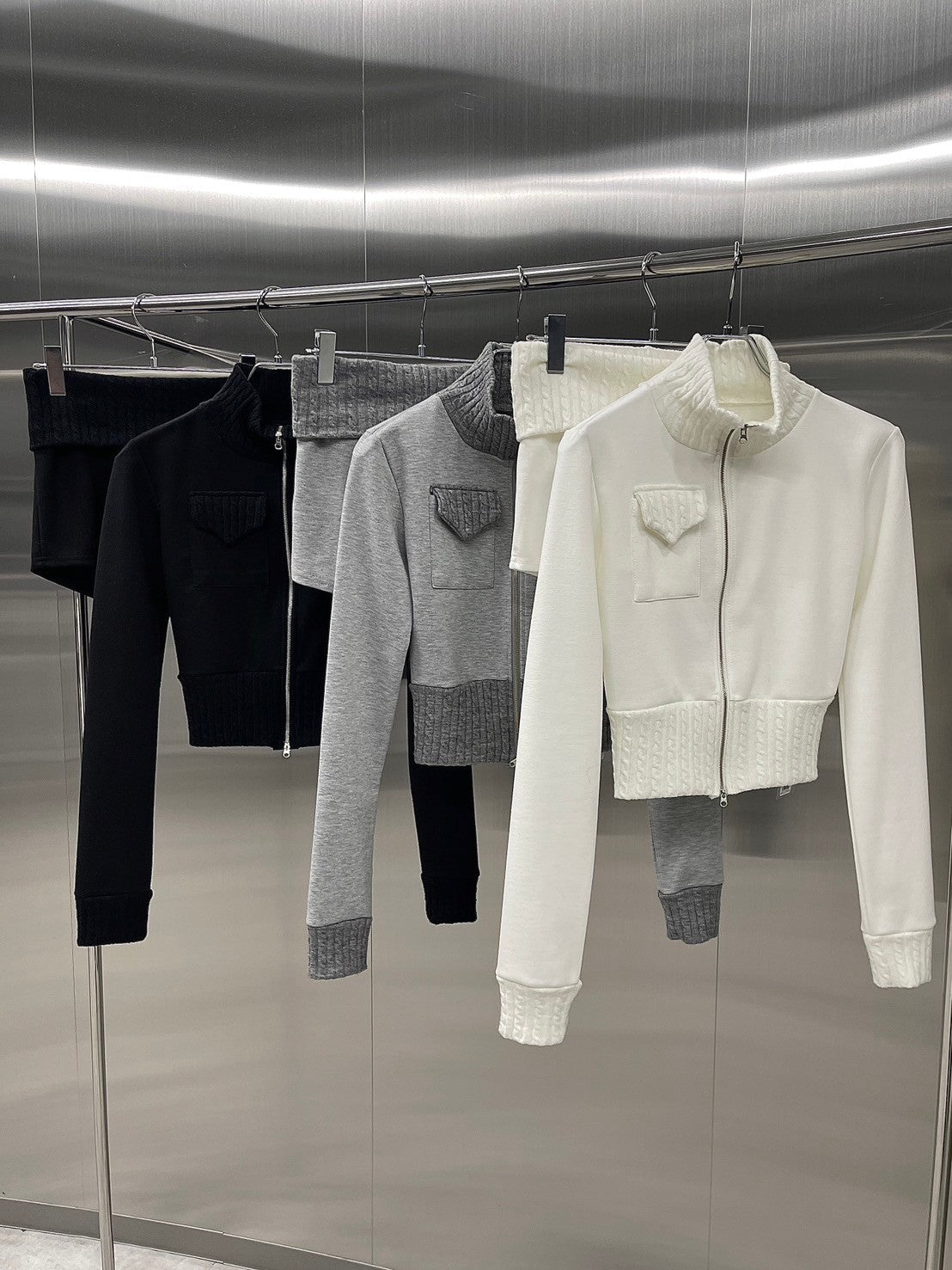 受注制【nmtc +】bi-color jacket and shorts set (3color)