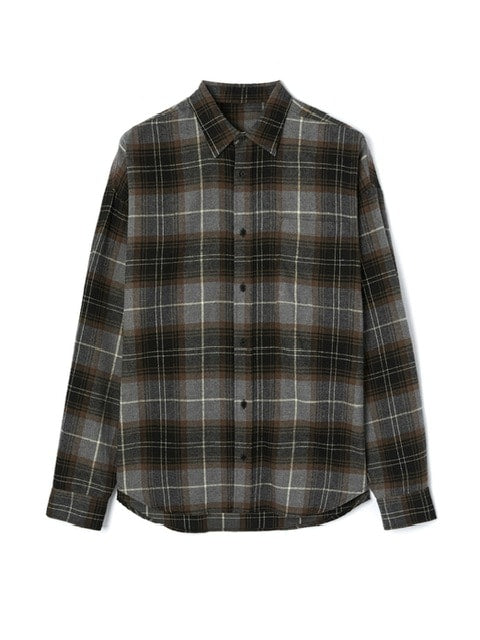 【DNSR】Oversized flannel check shirt