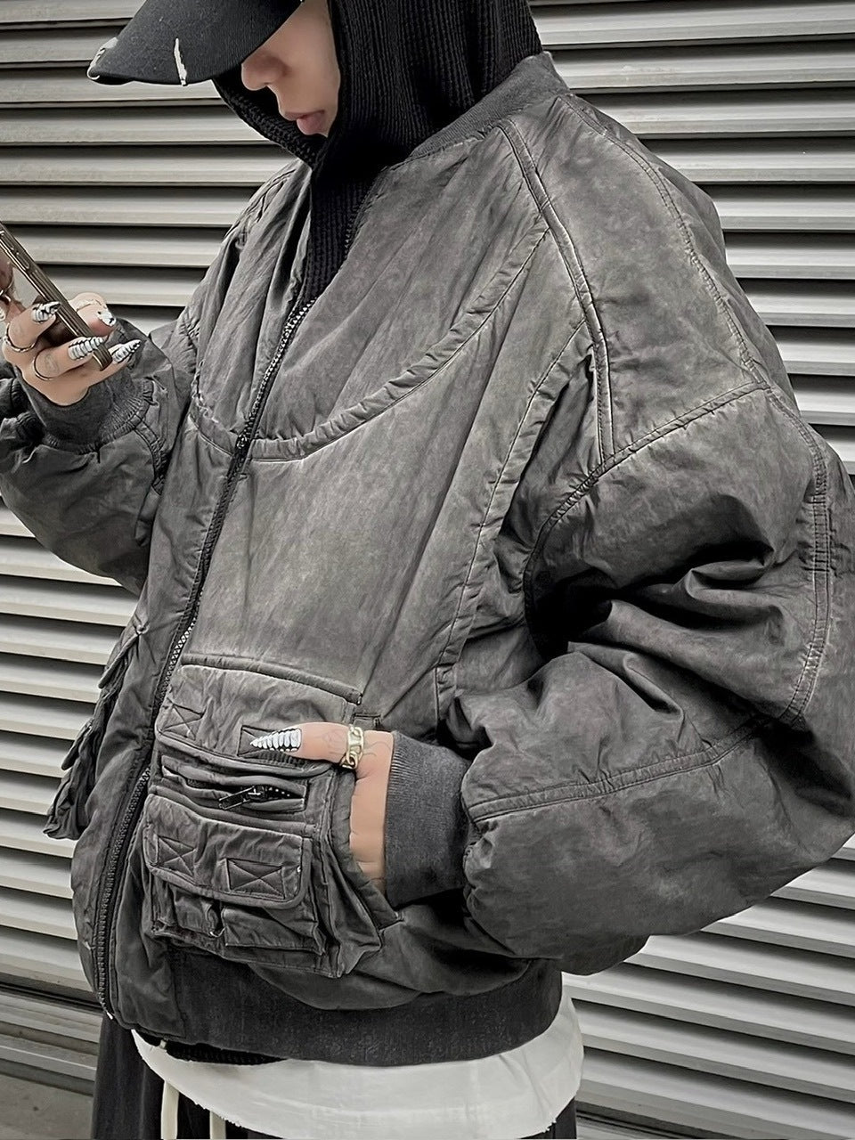 受注制【Never mind the XU】washed ma-1