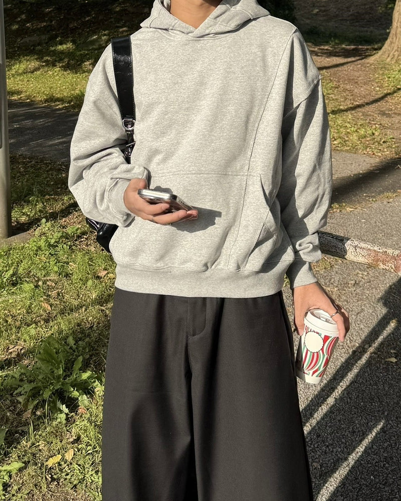 国際配送【RENOL】design cropped hoodie (2color)