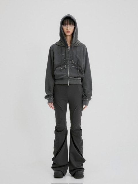 【FLAREUP】Layered Zip Hoodie / 【フレアアップ】レイヤードジップパーカー