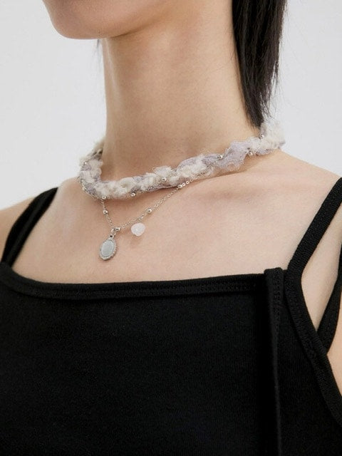 【FLAREUP】Braided Handmade Necklace / 【フレアアップ】ブレイデッドハンドメイドネックレス