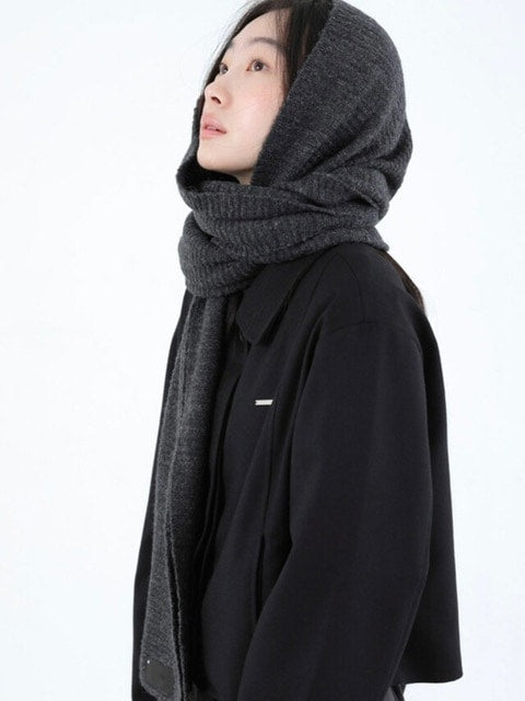 【Miseki seoul】Patch knit muffler