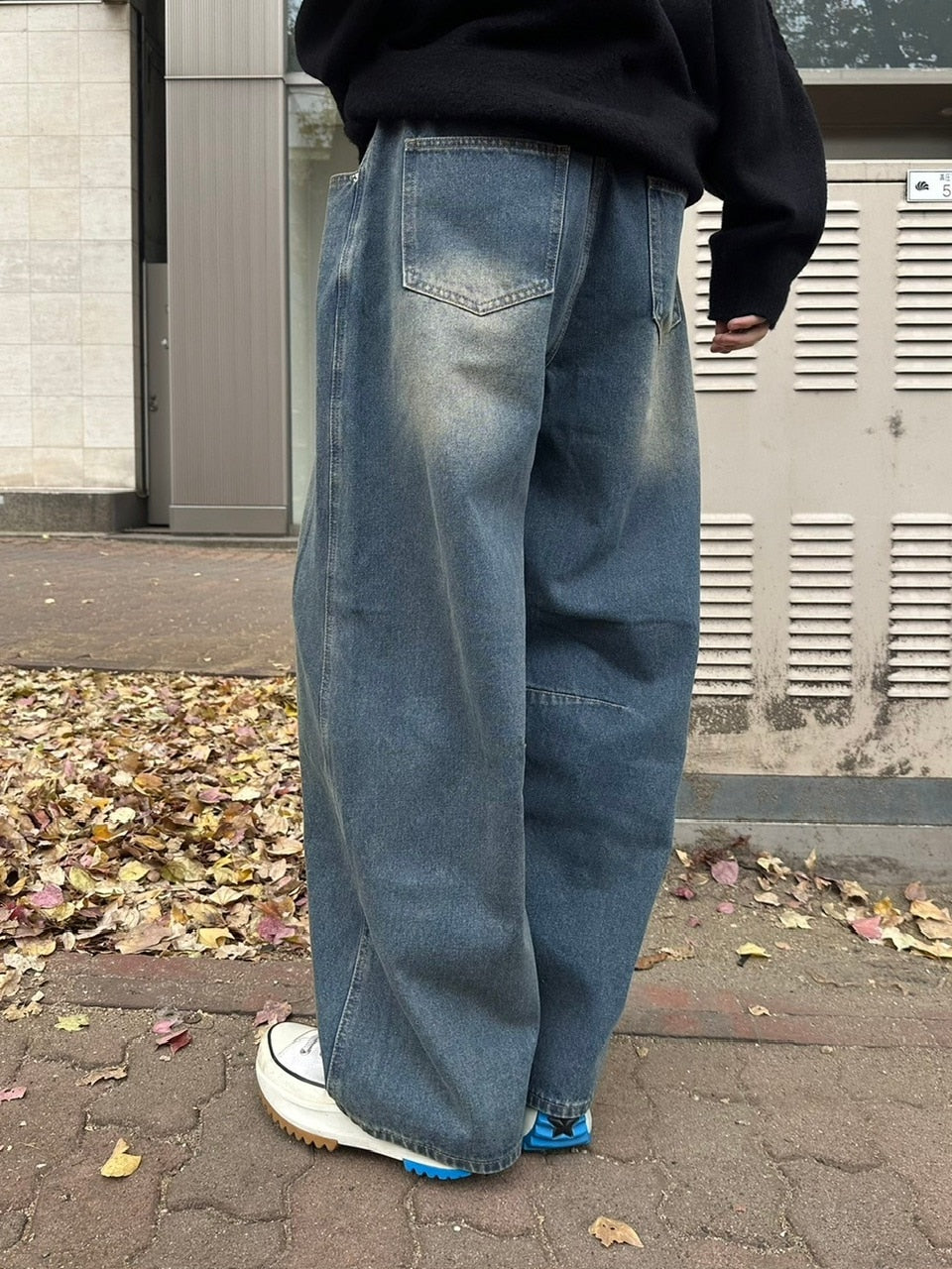 受注制【youll】pin tuck denim pants (2color)