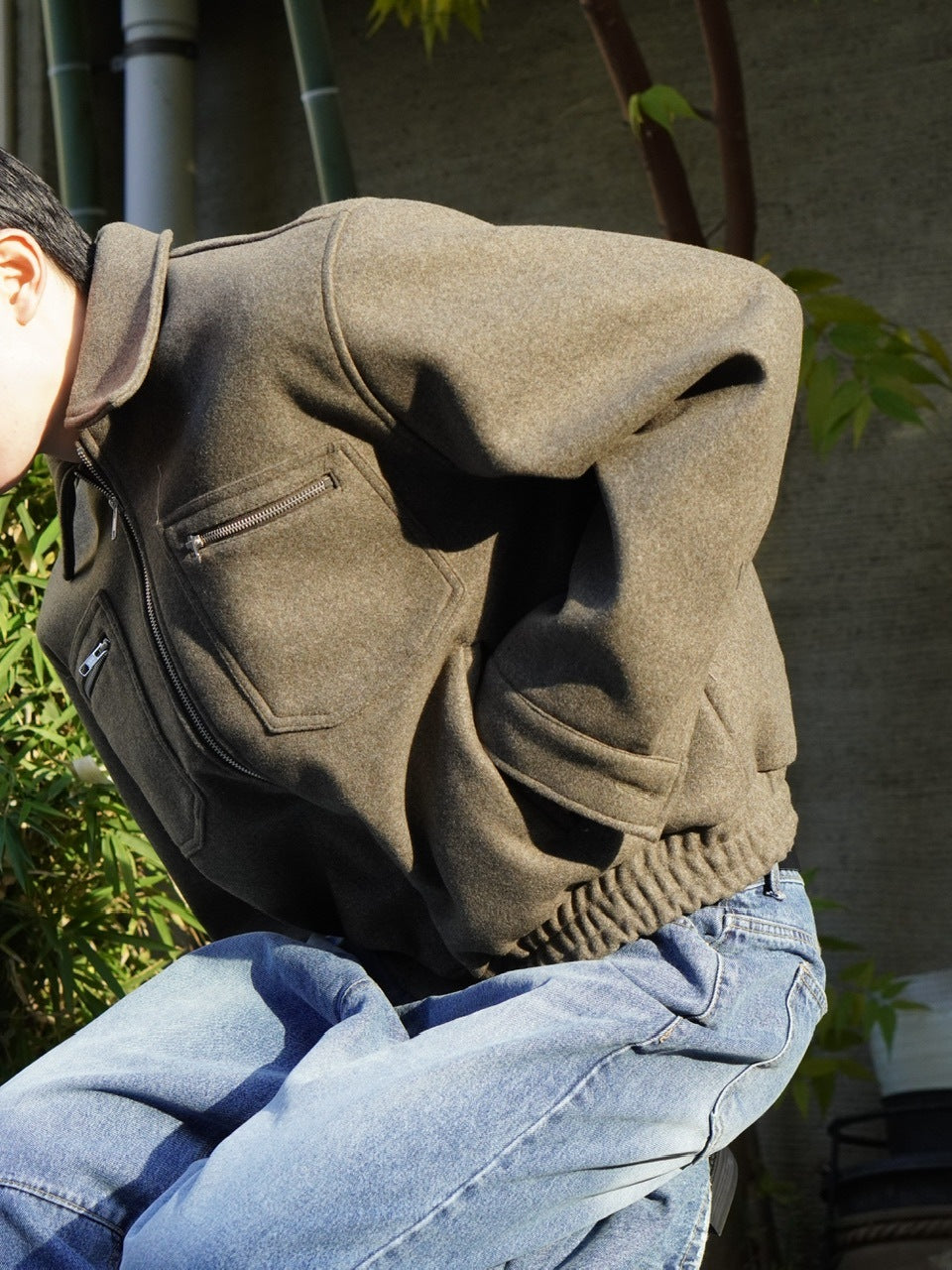 東京店WEB限定【Chikashitsu +】clear wool blouson (3color)