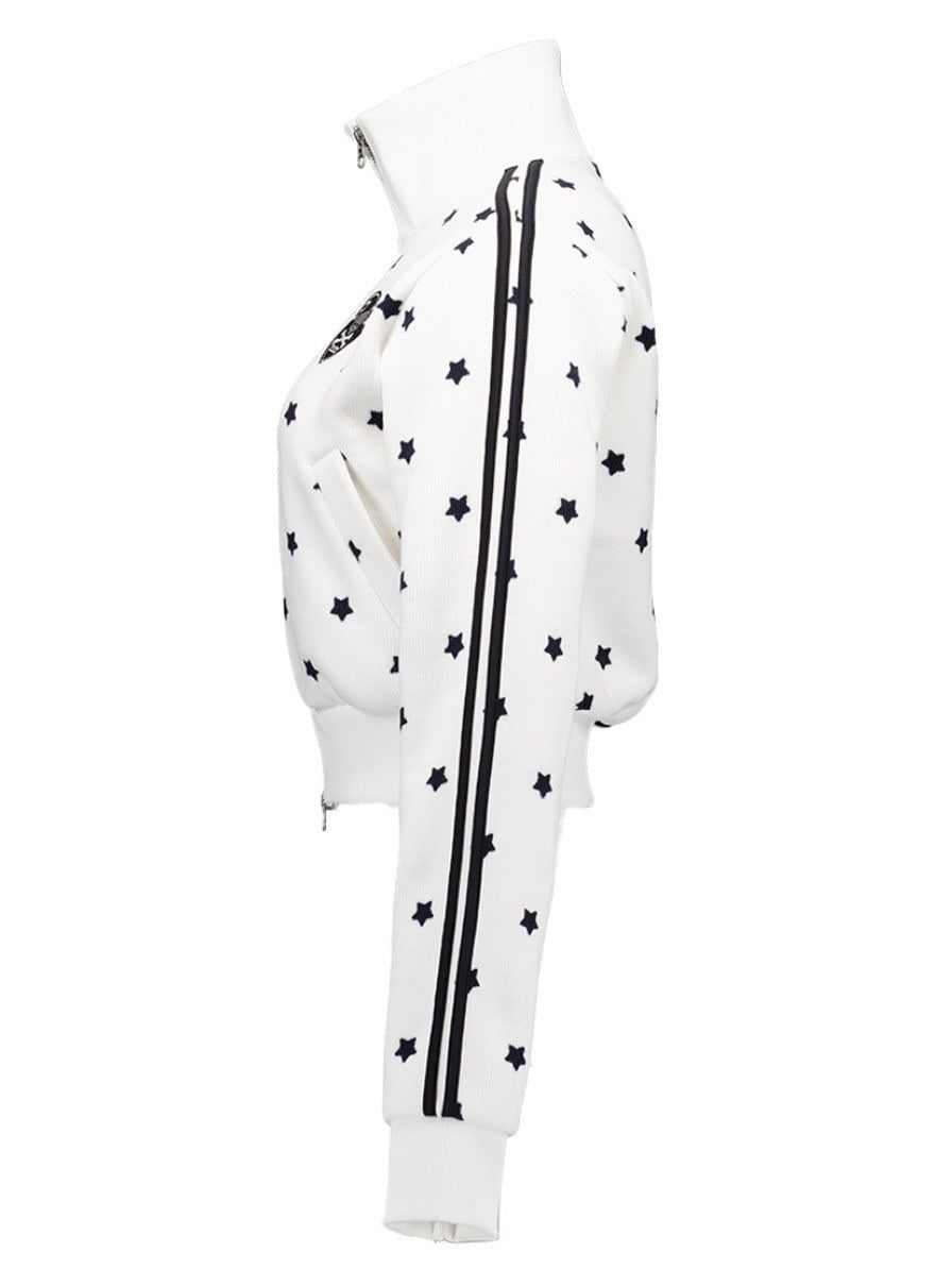 【SETUP‐EXE】STAR SPORTY ZIP-UP / 【セットアップエグゼ】スタースポーティージップアップジャケット