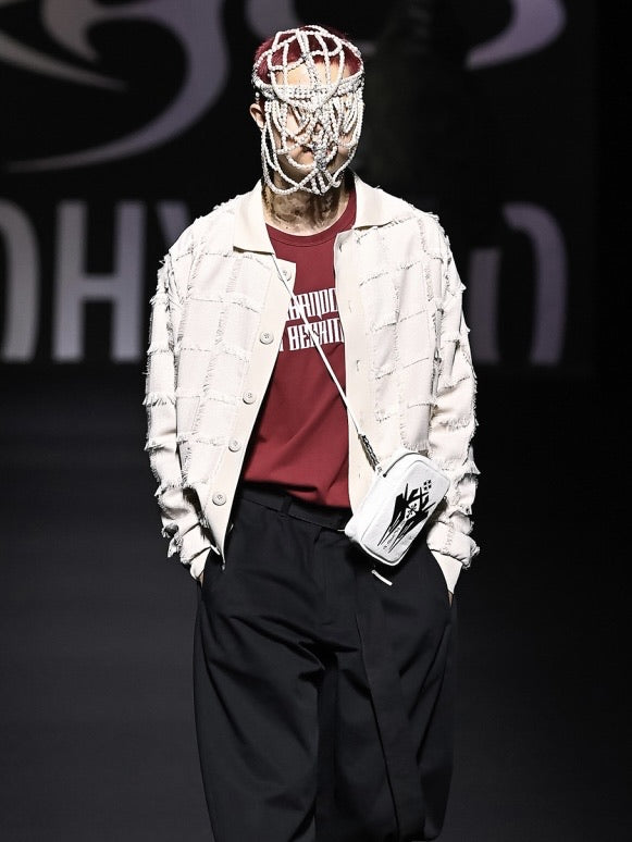 【AJOBYAJO】Fringe Check Cardigan