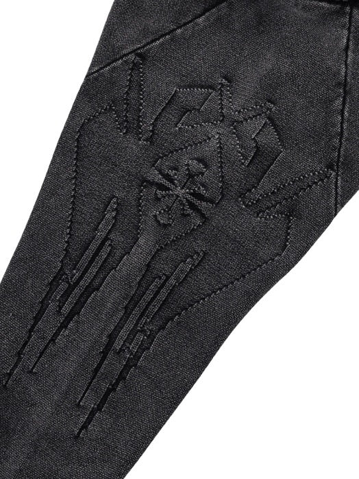 【AJOBYAJO】Cross Symbol Cropped Sweater