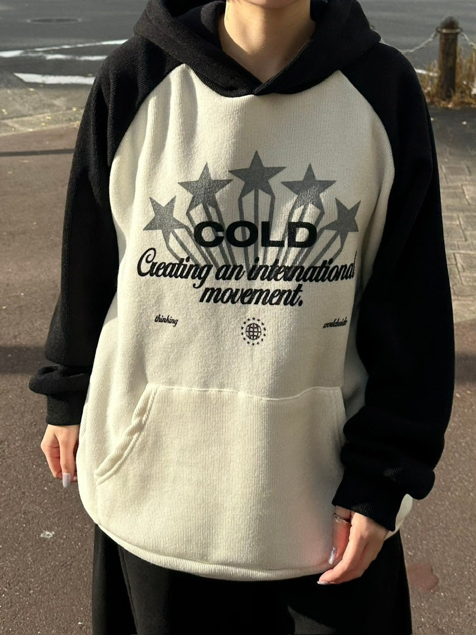 【youll】raglan rib hoodie