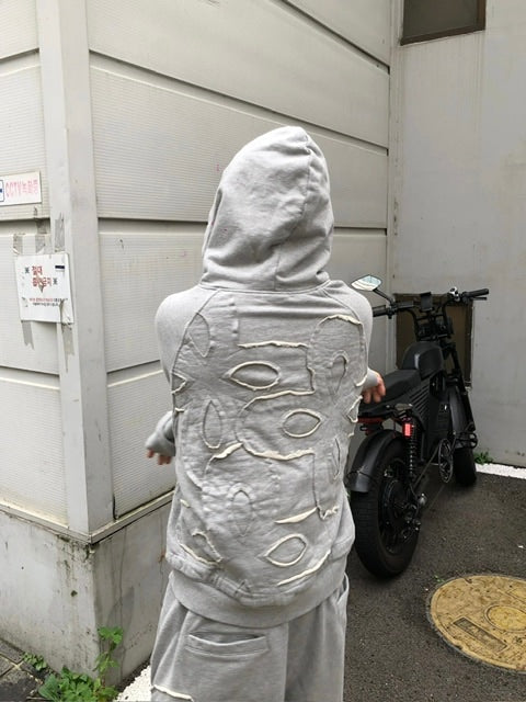 【SURGERY】clover logo patchs sweat hoodie