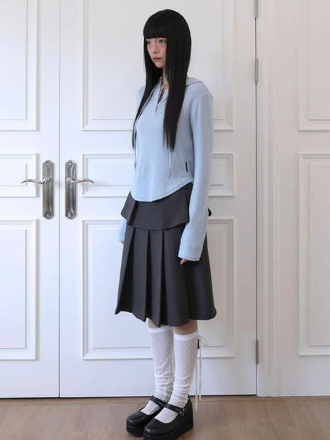 【Uglyshadow】BASIC CROP HOODIE