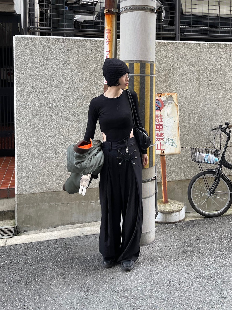 【oaks】side slit long sleeve (2color)