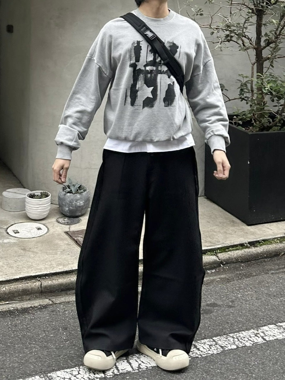 【youll】2tuck slit curve slacks