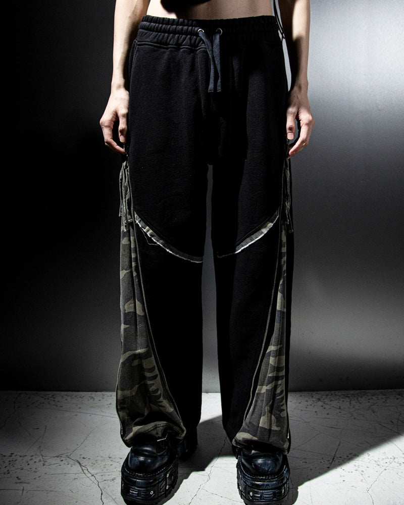 【DIG YOUR OWN GRAVE】SIDE CAMO ZIP SWEAT