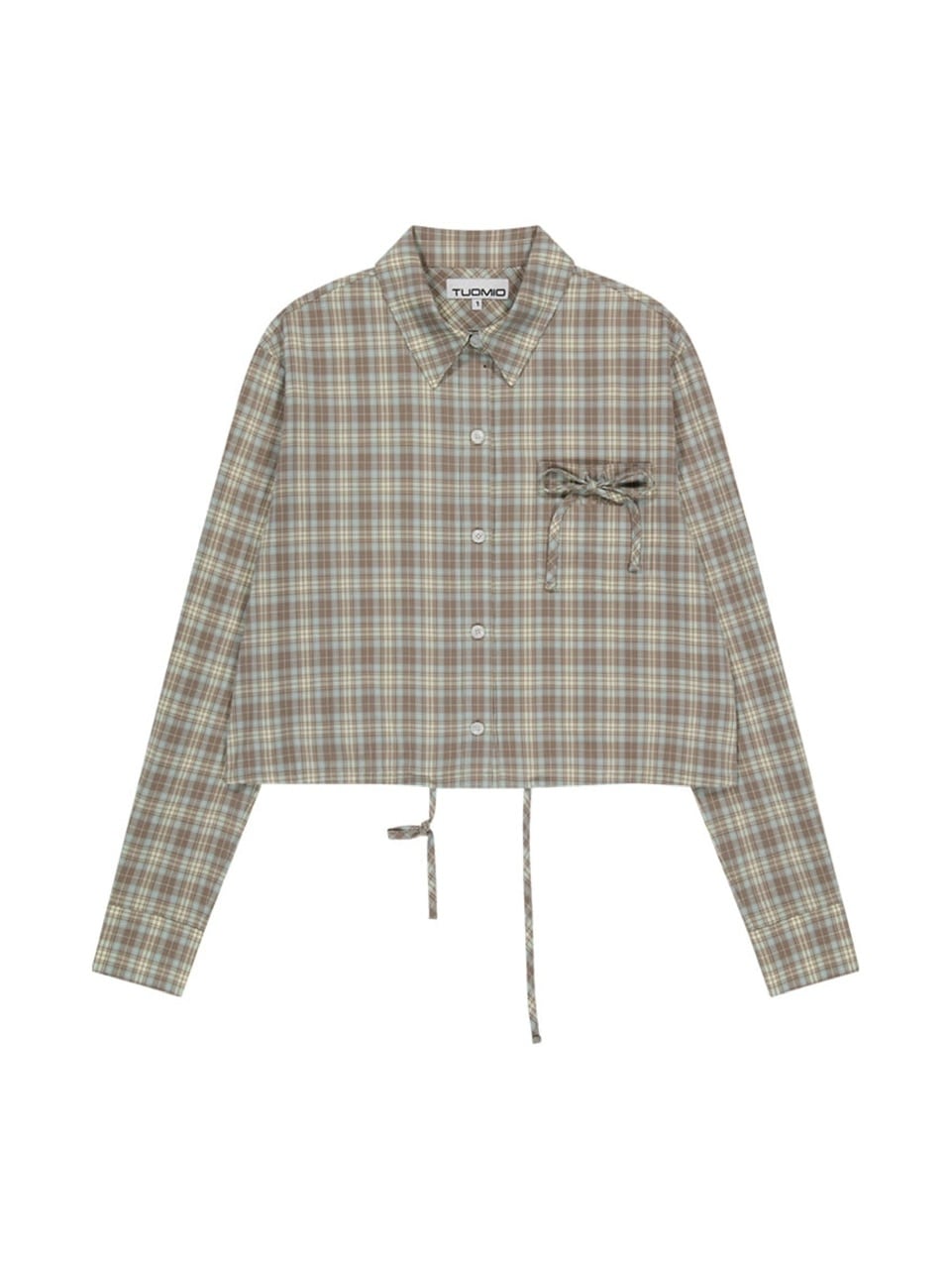 【TUOMIO】STRAPPY CHECK SHIRT