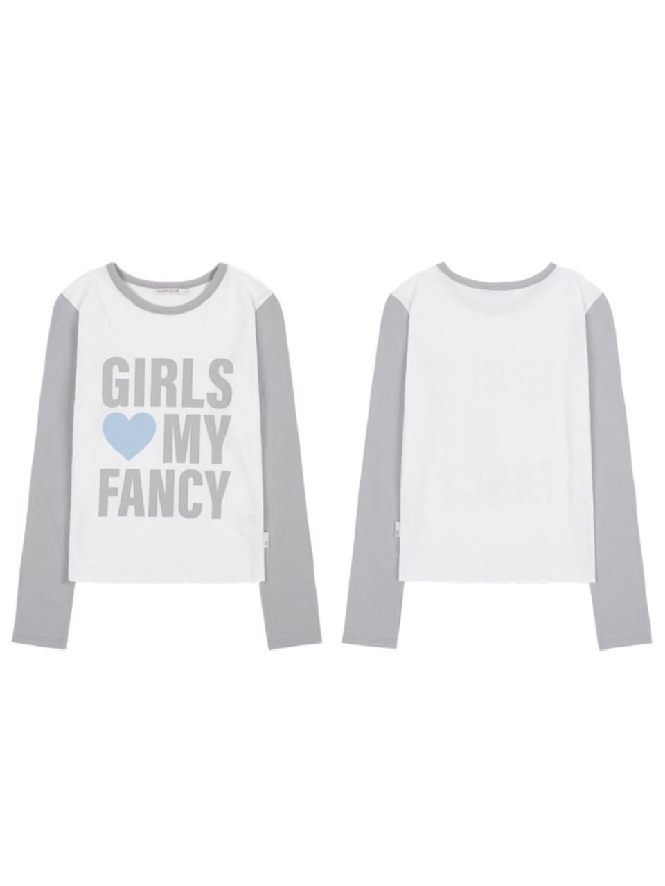 【FANCY CLUB】GIRLS MY FANCY LONG SLEEVE / 【ファンシークラブ】ロゴプリント長袖Tシャツ