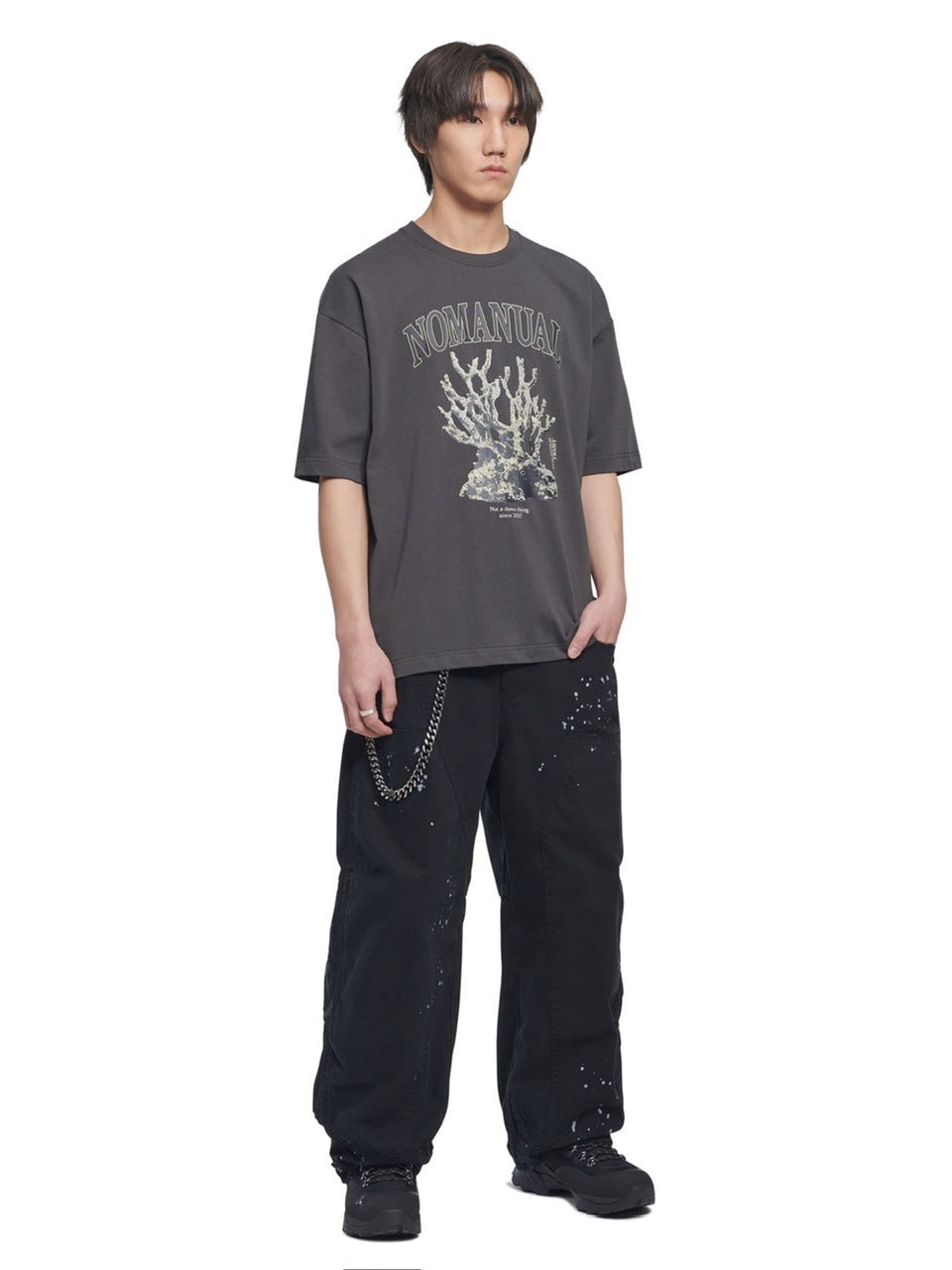 【NOMANUAL】METAL CORAL REEF T-SHIRT