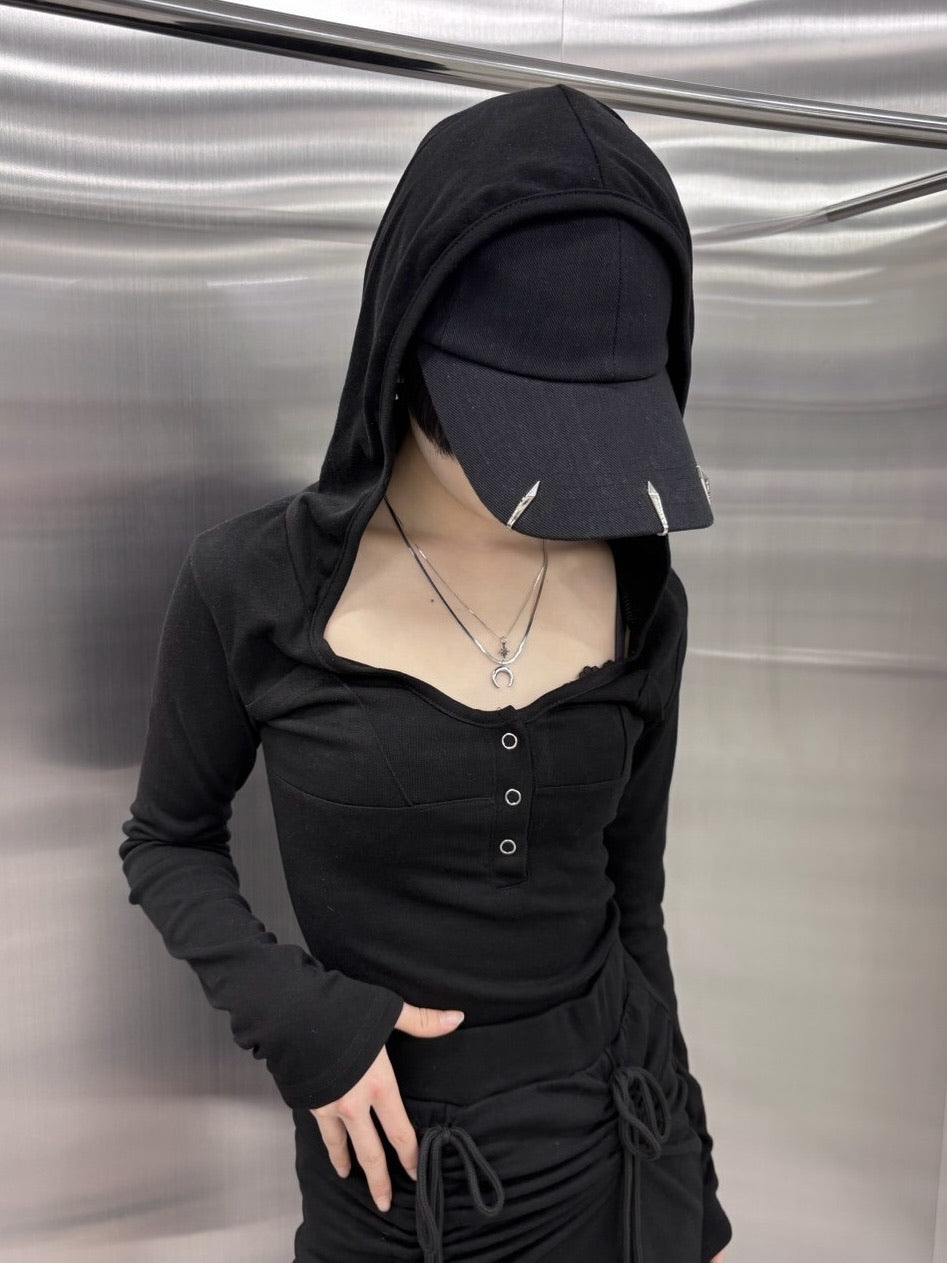 受注制【nmtc +】hooded long sleeve (2color)