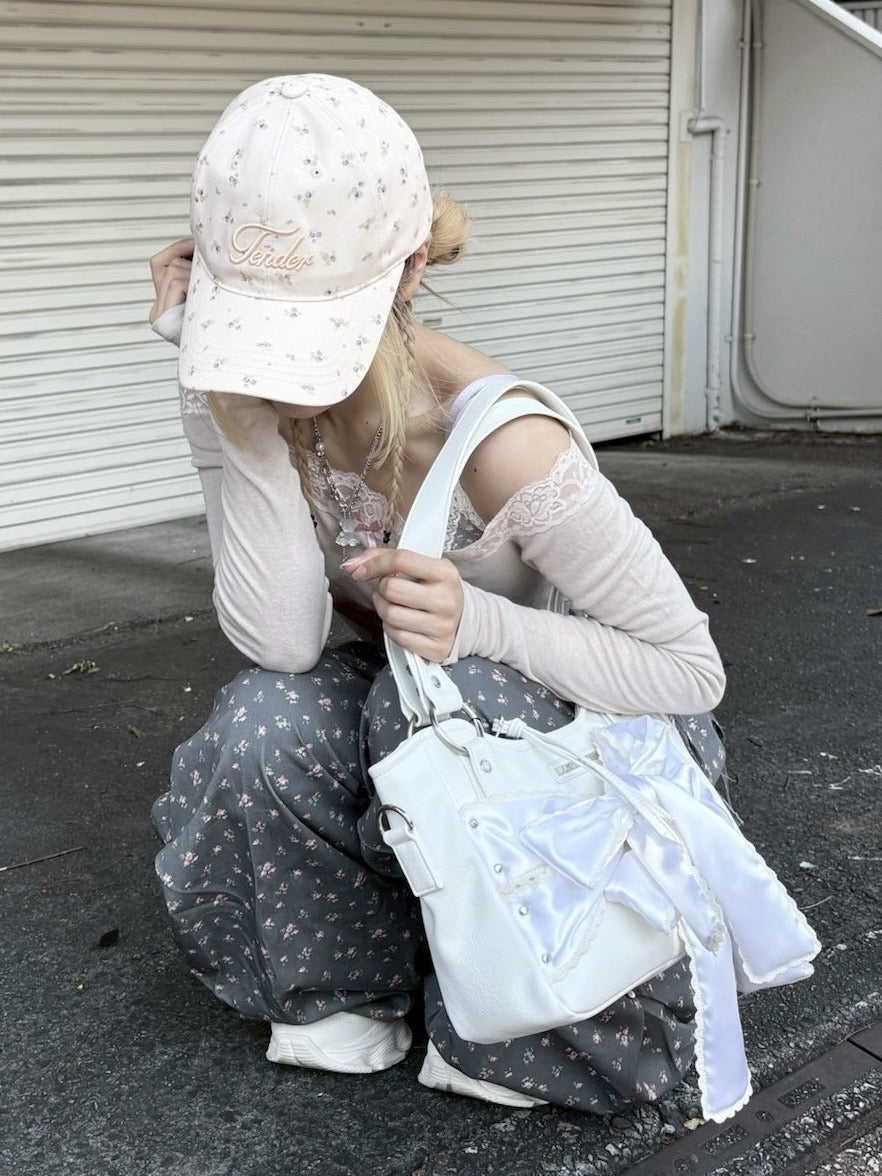 受注制【nmtc +】flower print cap (3color)