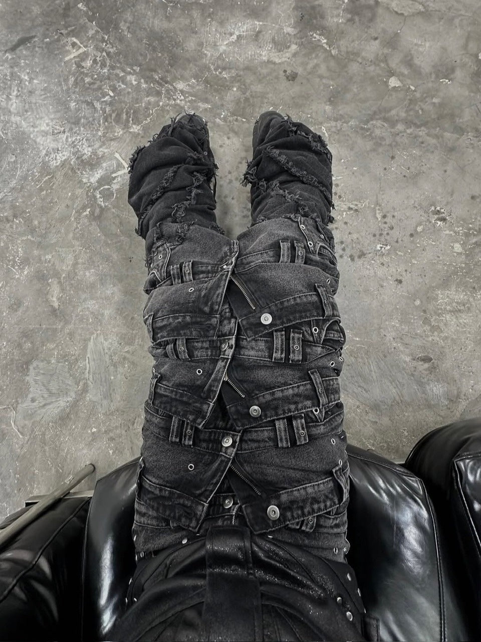 【Cozy world Wide】00 KNIGHT CLUB BAGGY FLARE JEANS