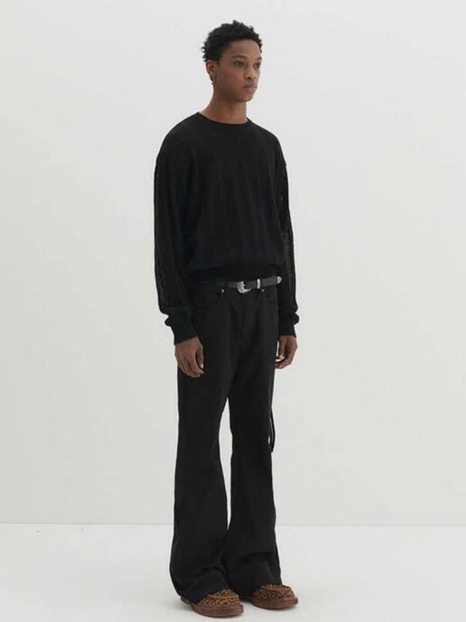 【DNSR】Meshed Crop Knit