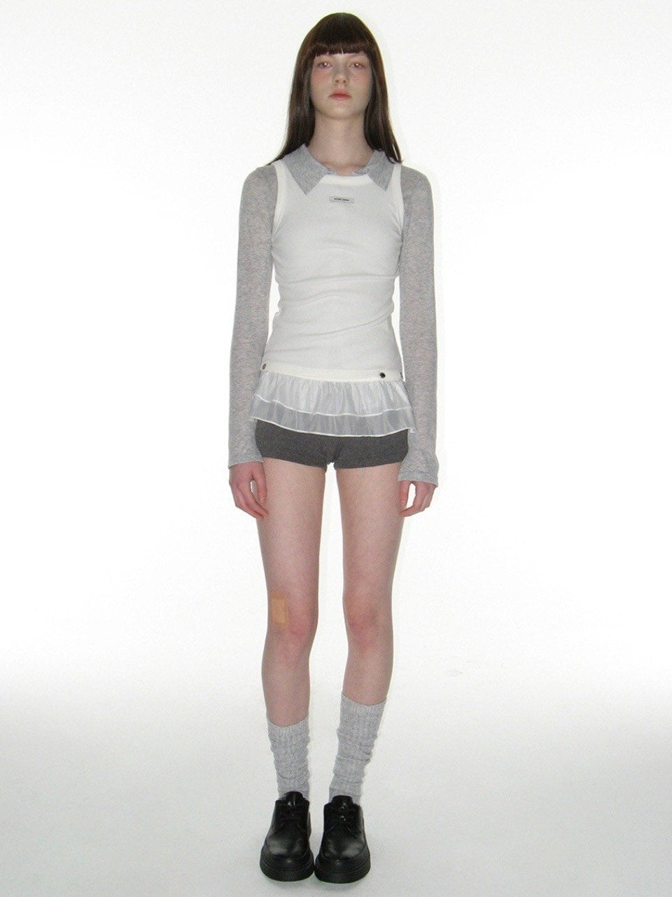 【CRANK】FRILL SNAP SLEEVELESS