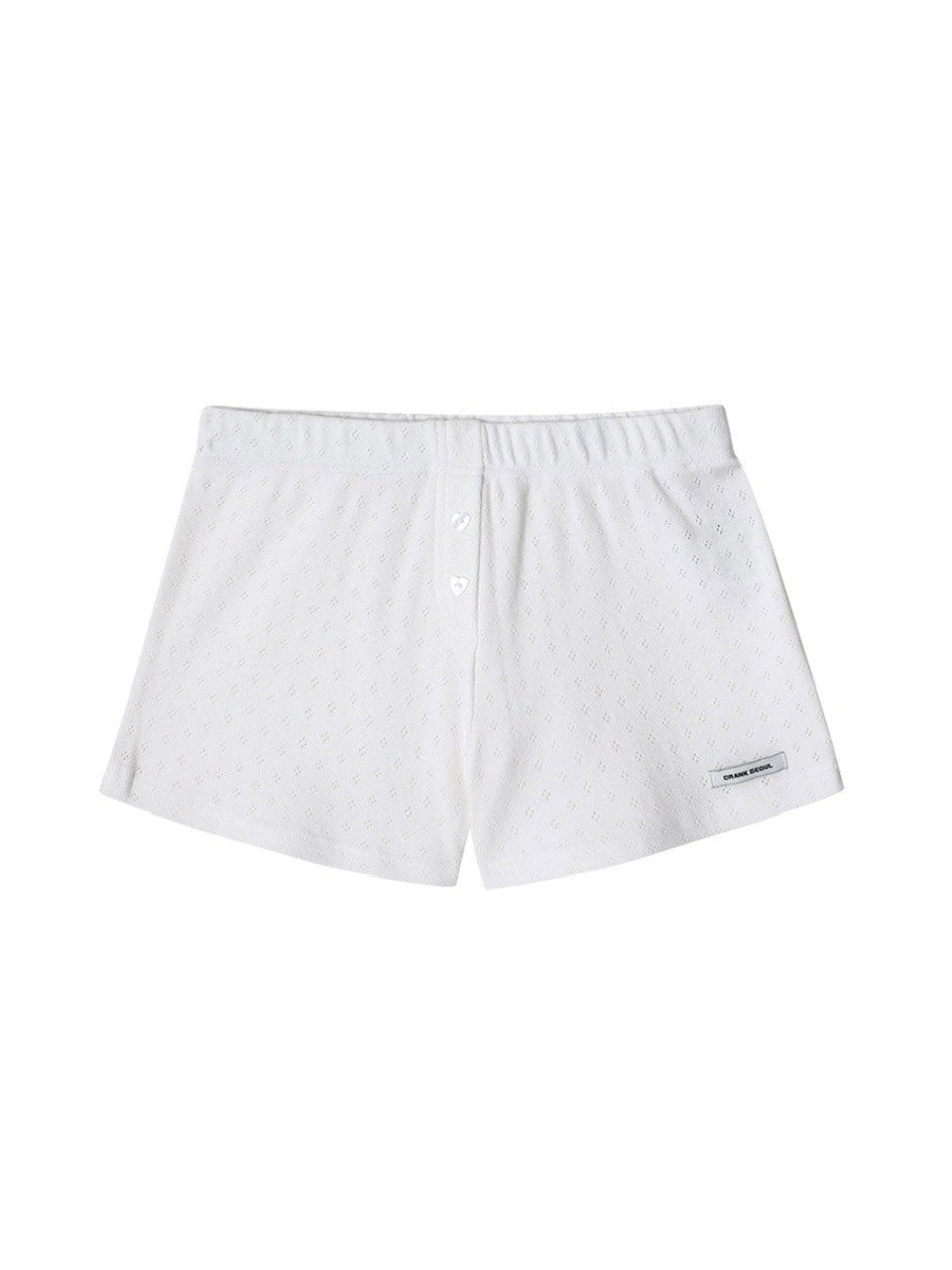 【CRANK】HEART BUTTON EYELET SHORTS