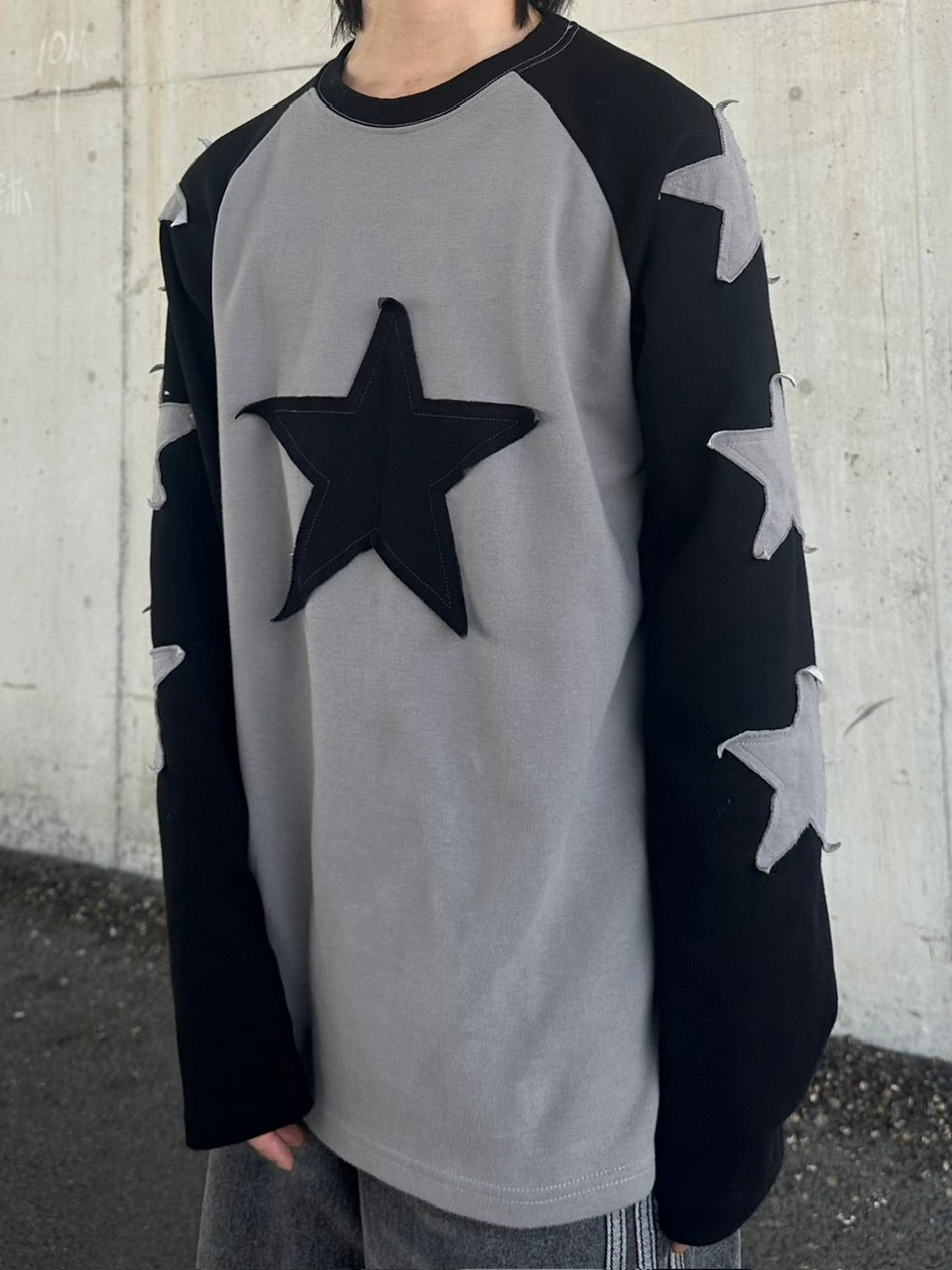 【LUV CODE】star raglan long sleeve tee