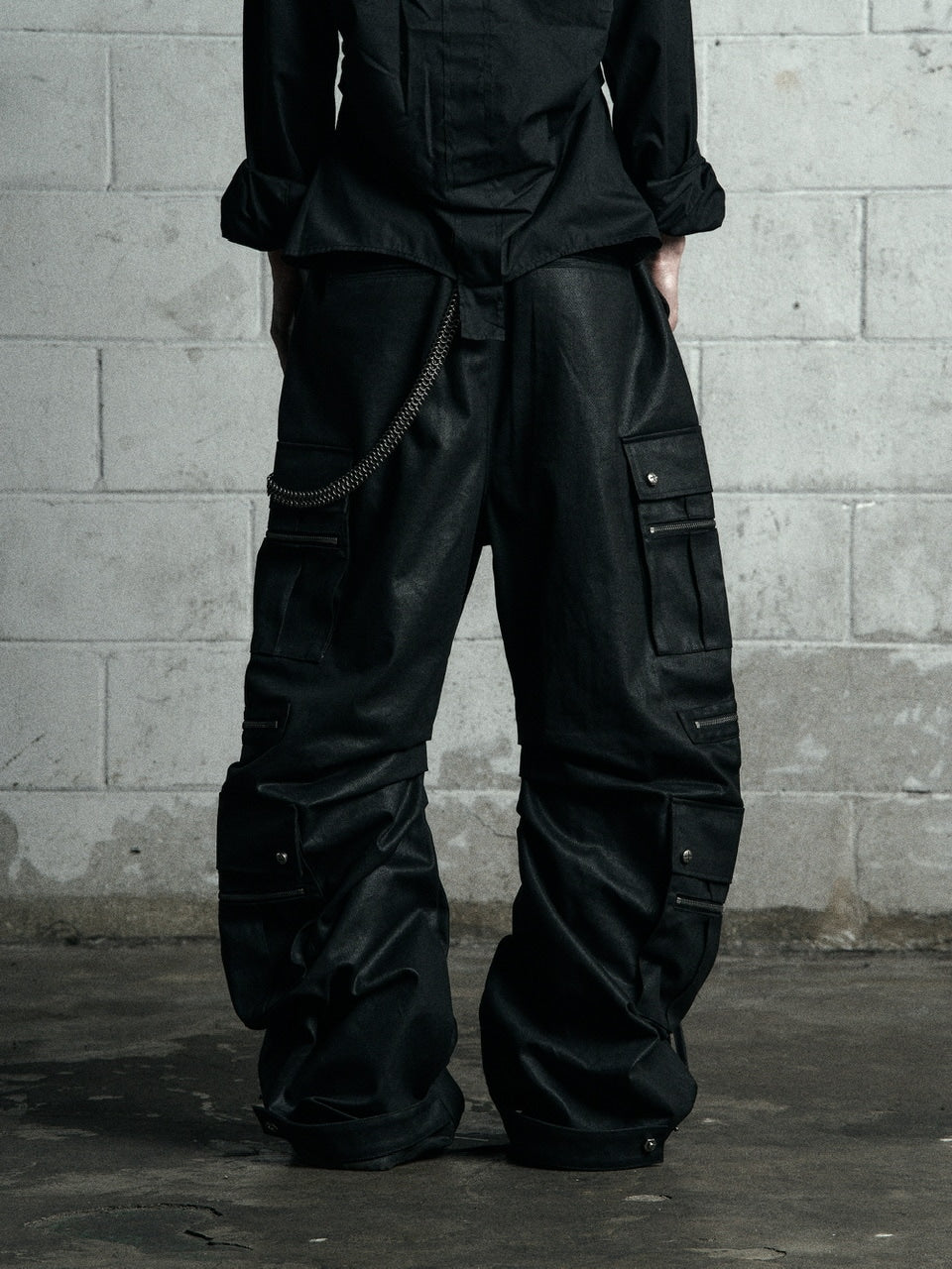 【Rosen Kreuz】CURVE FIT LONG CARGO PANTS