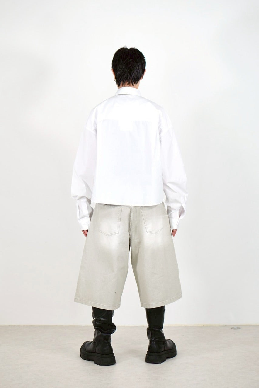 Chikashitsu +】cotton cropped shirt (2color) – PRESSING WEB SHOP
