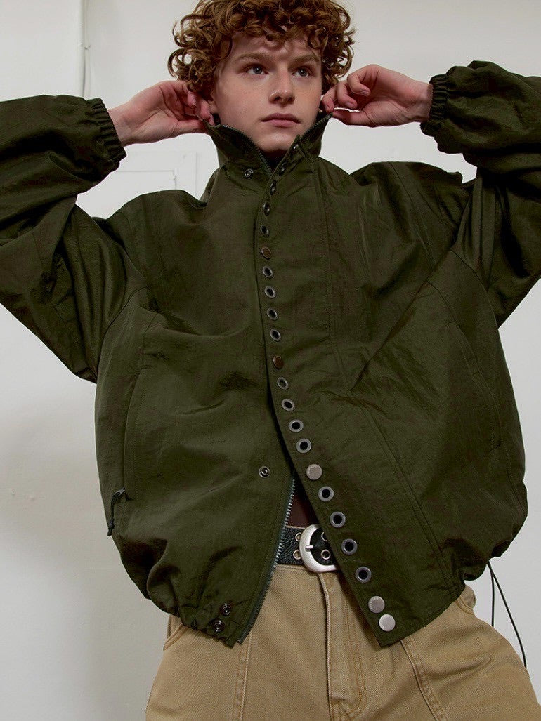 【ESC STUDIO】eyelet wind breaker jacket