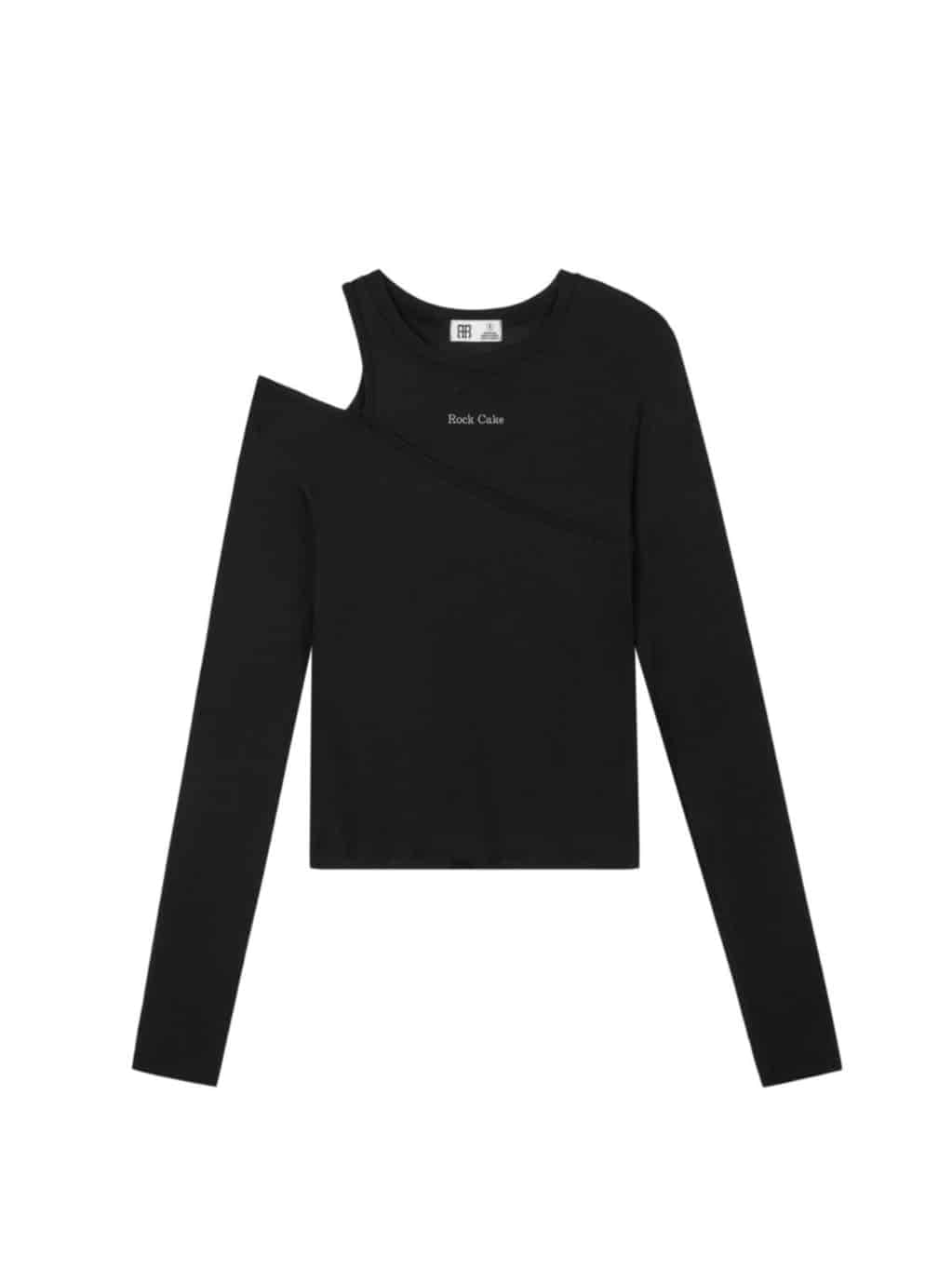 【ROCK CAKE】One Shoulder Layered Top