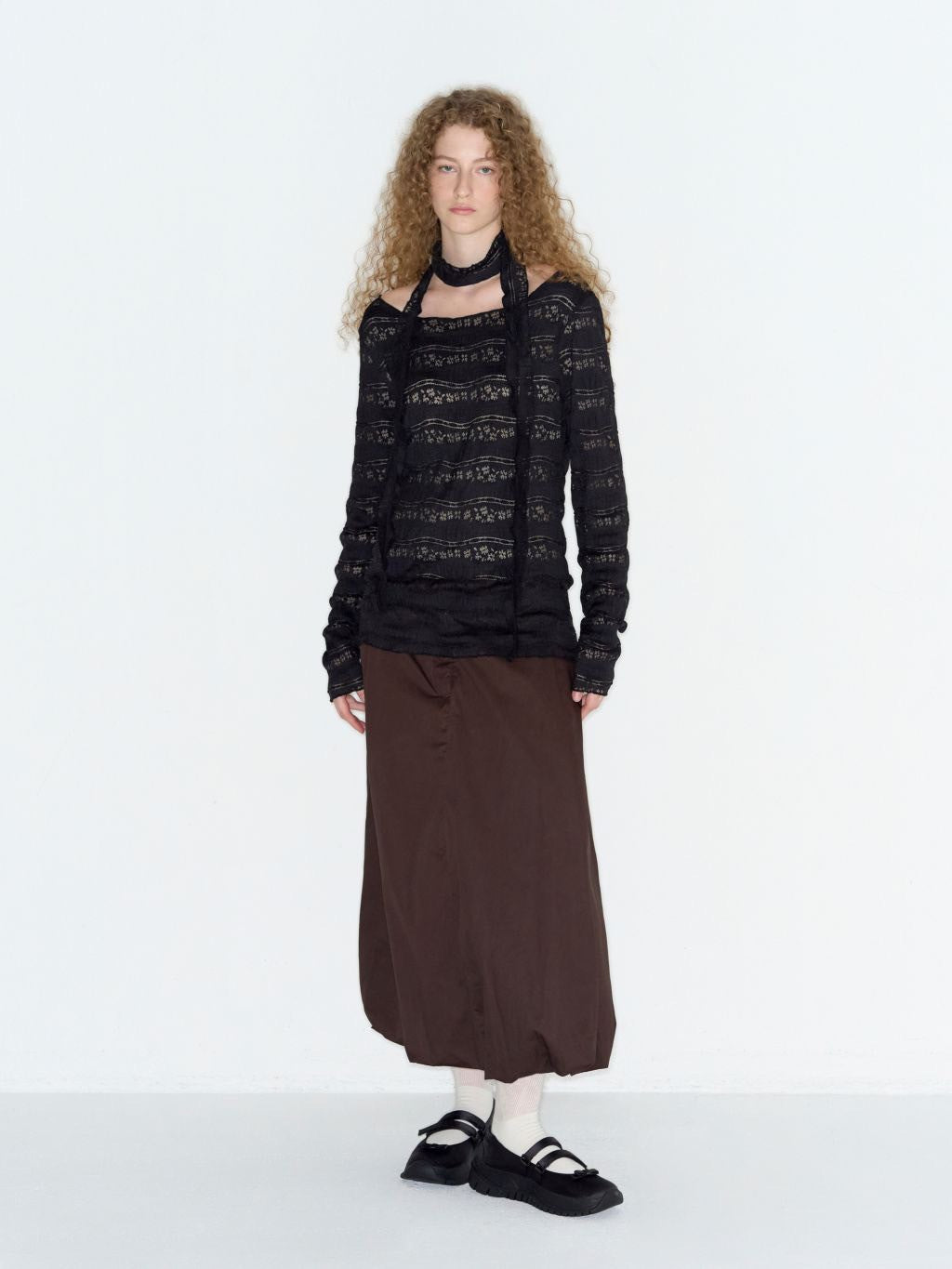 【ROCK CAKE】Pattern Punching Long sleeve