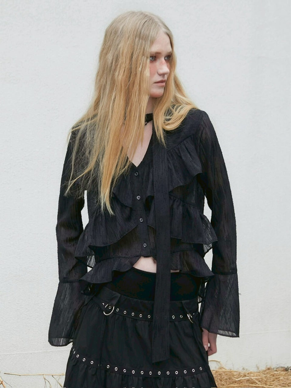 【NOT KNOWING】Bohem Chiffon Blouse