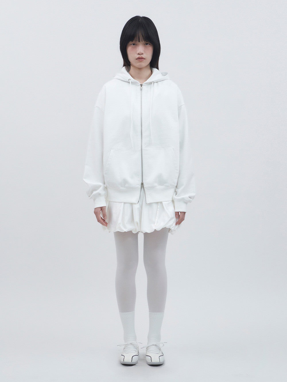 【TUOMIO】SATIN BALLOON SKIRT