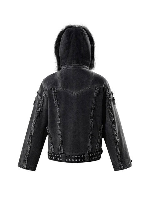 【The Boy Has No Patience】BLOOD MOON NIGHT SNAKE PRINT JACKET