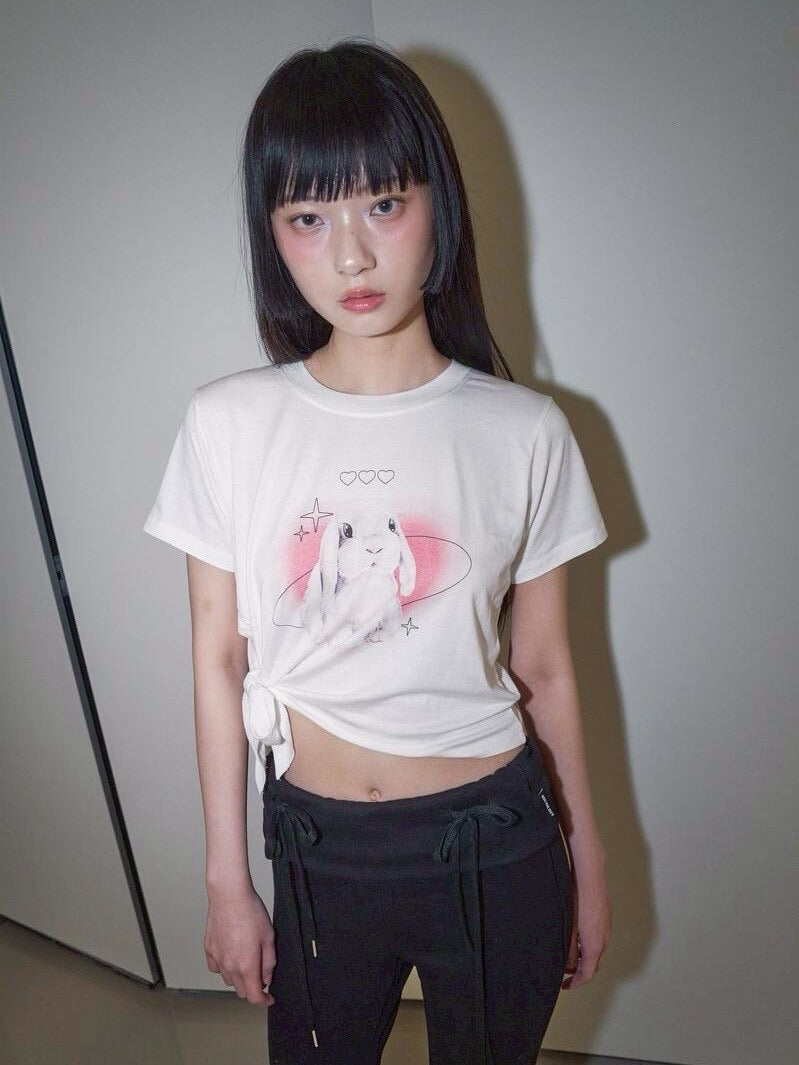 【ODDONEOUT】COSMOS RABBIT TIE T-SHIRTS