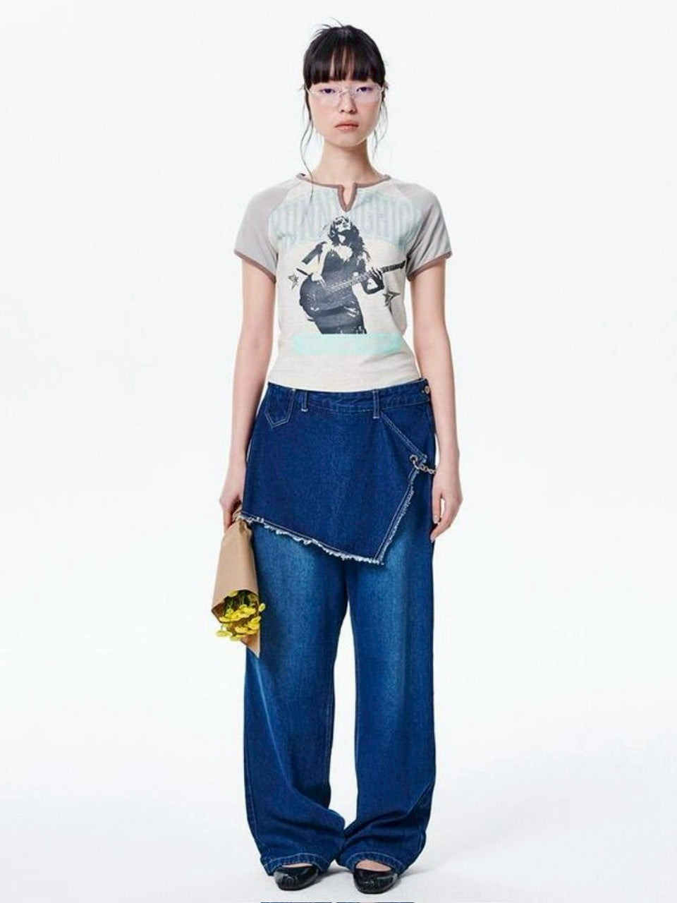 【runningHIGH】VARSITY LOGO H/S TEE