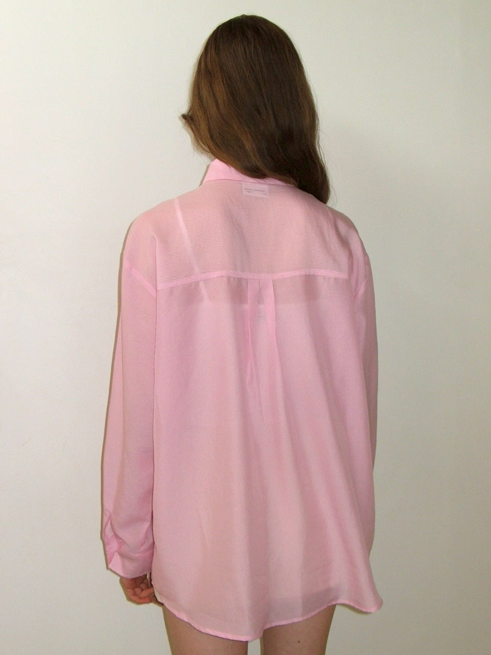 【CRANK】FLOWER STRIPED SHEER SHIRT / 【クランク】フラワーストライプボーダーシアー長袖シャツ