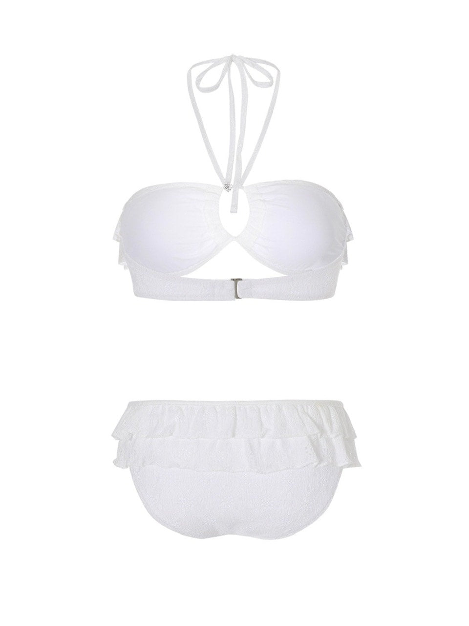 【CRANK】EYELET FRILL BIKINI SET