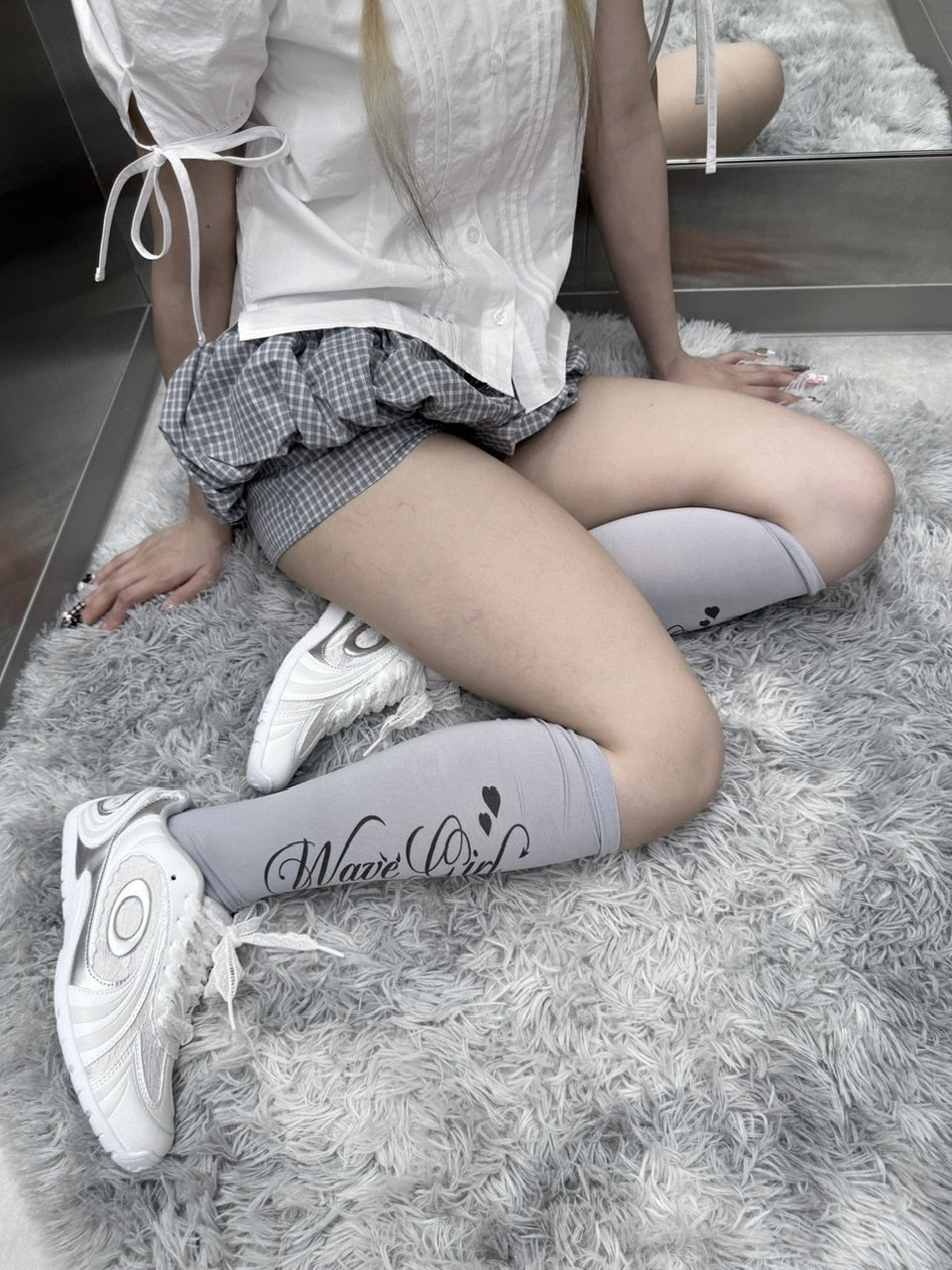 受注制【nmtc +】lettering socks (2color)