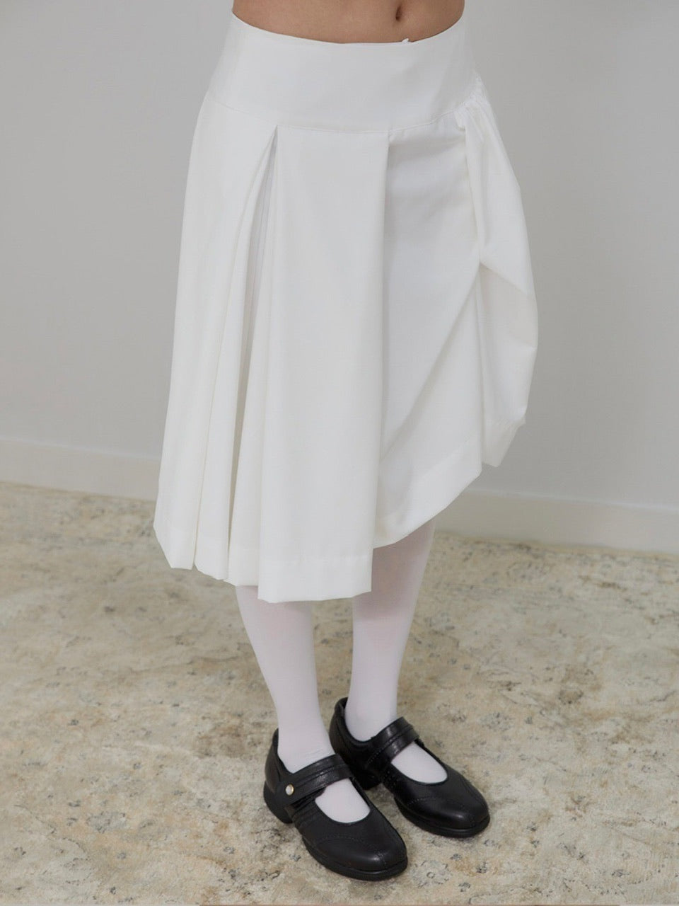 【FLAREUP】Asymmetrical Draped Midi Skirt