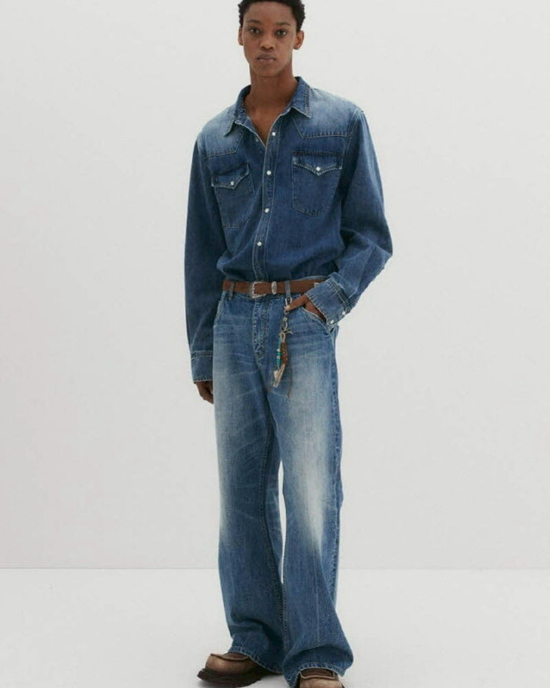 【DNSR】Western Flare Denim Pants